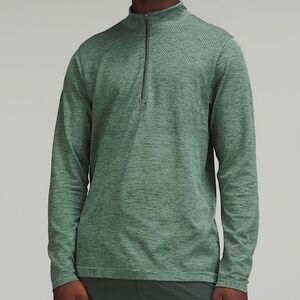 Lululemon Metal Vent Tech Midweight Half 1/2 Zip Jacket Spruce Tidewater Teal XL